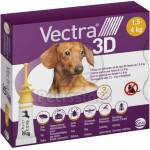 Vectra 3D капков разтвор за кучета 3 x 0, 8 мл
