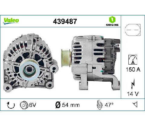 Alternátor VALEO 439487