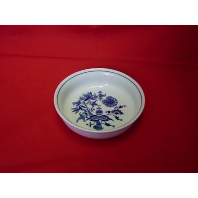 originální cibulákový porcelán Dubí Cibulák Mísa zapékací kulatá malá cibulový vzor 10551 16,2cm