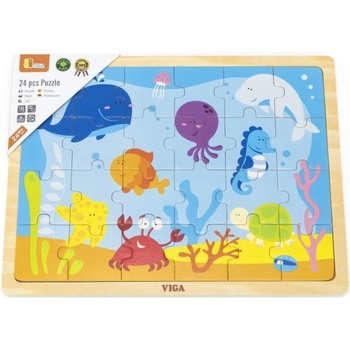 Viga 50200 Puzzle na podkładce 24 elementy ocean