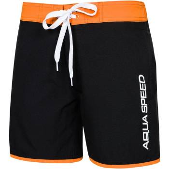 Aqua Speed plavecké šortky Evan Junior Black/Orange