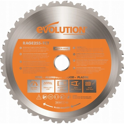 Řezný kotouč na dřevo a kov MULTI 255x25.4mm 28z Evolution