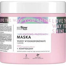 So!flow Emolientovo-proteínová maska na vlasy s vysokou pórovitosťou 400 ml