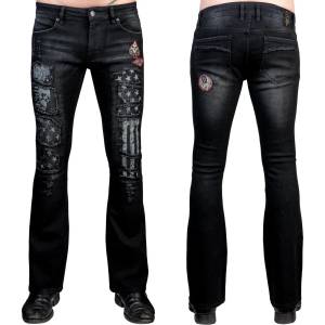 Wornstar Мъжки панталони (дънки) wornstar - Ривен - Черен - wsgp-rvn