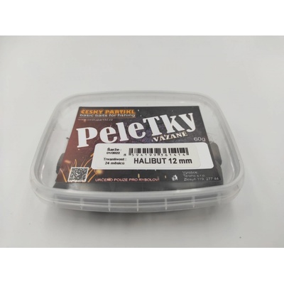 Český partikl Peletky vázané 60 gr - HALIBUT