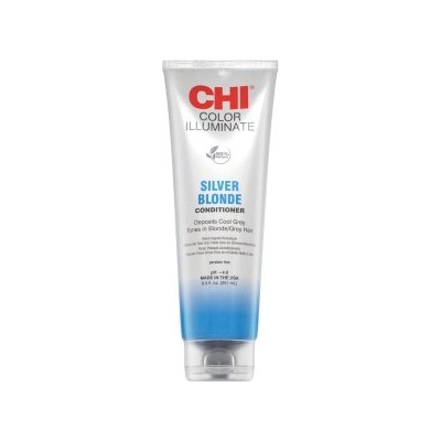 CHI Ionic Color Illuminate Conditioner тониращ балсам за опресняване на цвета Silver Blonde 251 ml