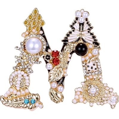 Gaira brož Art Písmeno 3003 Písmeno M