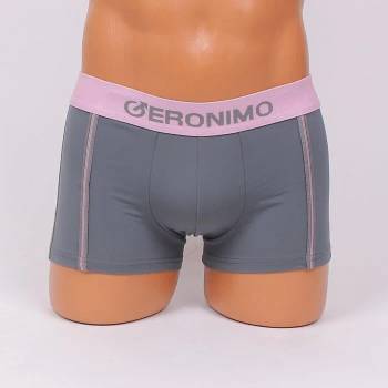 Image 1 of Мъжки боксер в сиво и розово с надпис