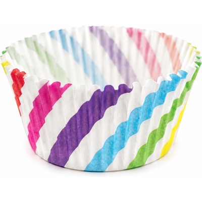 Cake star papírové košíčky na muffiny a cupcakes barevné 50x30 mm 100ks vzor 7