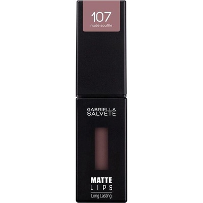 Gabriella Salvete Matte Lips dlhotrvajúci tekutý rúž s matným efektom 107 Nude Souffle 4,5 ml