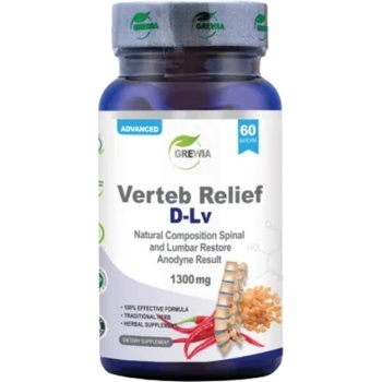 Grewia Verteb Relief D-Lv | Natural Composition Spinal and Lumbar Restore [60 капсули]