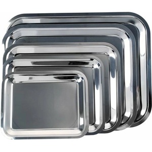 Квадратна тава от неръждаема стомана с хромирано покритие 45 x 35, 5 cm 1605SIS005 (1605SIS005)