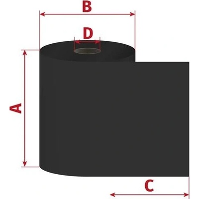 OEM 110mm x 360m TTR premium vosk, D25/OUT 1005073