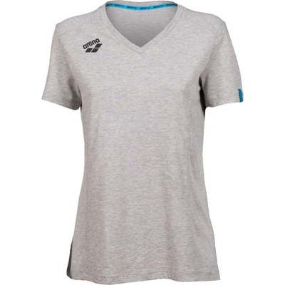 Arena Women Team T Shirt Panel Medium Grey Heather
