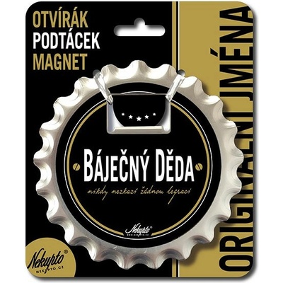 Nekupto Otvírák na pivo, podtácek - Báječný děda V.I.P. NKQ