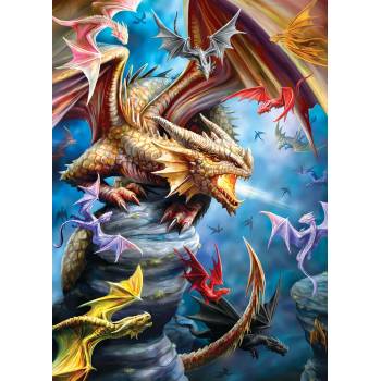 Image 1 of EUROGRAPHICS - Puzzle Anne Stokes: Dragon Clan - 1 000 piese
