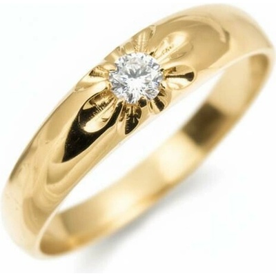 Šperky-NM Zlatý prsten se zirkonem 1079