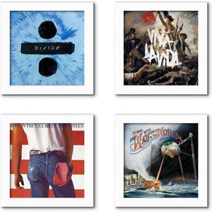 Show & Listen Record Frame 4 Pack Стенна стойка за LP записи White (5060147850482)