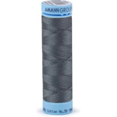 Bavlněné nitě 100 m Etiketní č.50 Triana Amann 0342 Steel Gray