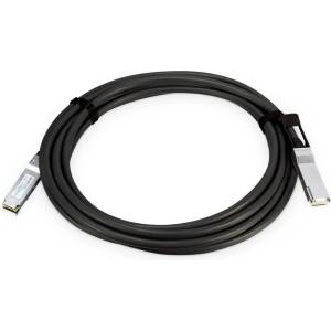 PLANET CB-QSFP100G-5M InfiniBand и оптичен кабел 5 м QSFP28 DAC Черен, Металик (CB-QSFP100G-5M)