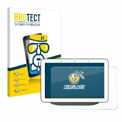 BROTECT AirGlass Glas Panzer-Folie pro Google Home Hub (Čirá skleněná fólie BROTECT AirGlass pro Google Home Hub)