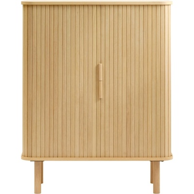 Unique Furniture Шкаф в дъбов декор с плъзгащи се врати в естествен цвят 113x90 cm Cavo - Unique Furniture (48952781)