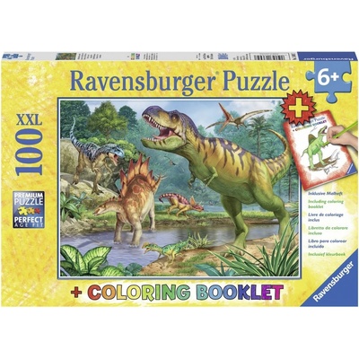 Ravensburger Premium Svět dinosaurů 100XXL dielov + Coloring Booklet