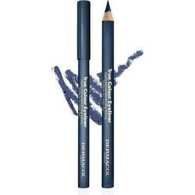 Dermacol Dřevěná tužka na oči True Colour Eyeliner 6 Dark Blue 4 g