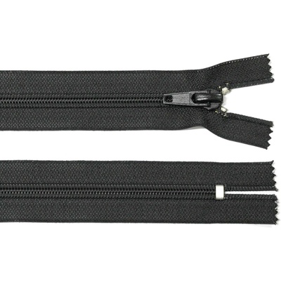 Spirálový zip no.8 nerozepínací 20cm černý