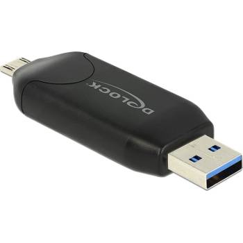 DeLock Micro USB OTG čtečka karet   USB 3.0 A male