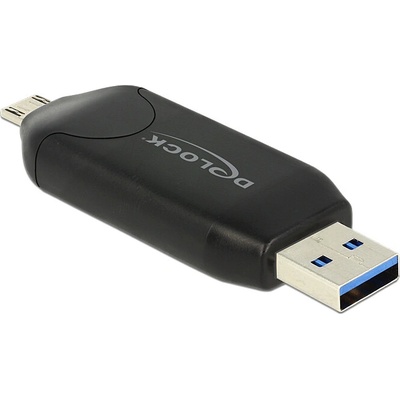 DeLock Micro USB OTG čtečka karet   USB 3.0 A male