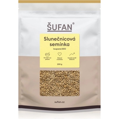 Šufan Slnečnicové semienka BIO semienka lúpané 200 g