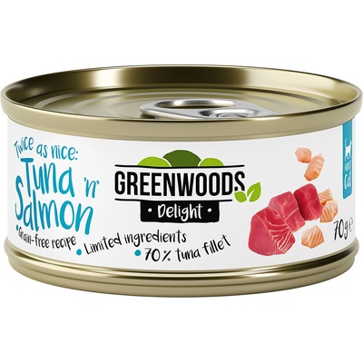 Greenwoods Delight Tuna Fillet with Salmon 6 x 70 g