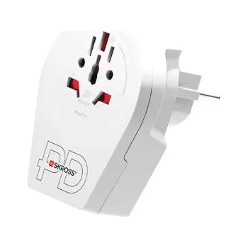 Image 1 of SKROSS Адаптер SKROSS World to Europe 1500295E, USB, Бял (1500295E)