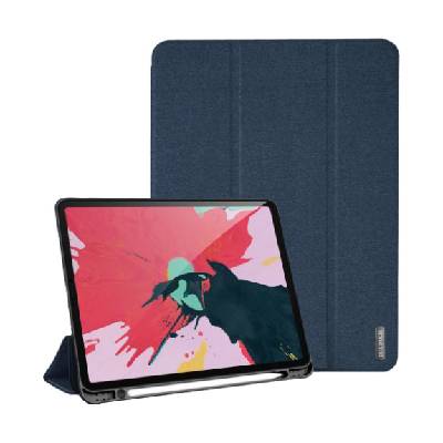 Domo калъф с място за Apple Pencil и функция събуждане / сън за iPad Pro 11" (2018-2022) - тъмносин (24109)