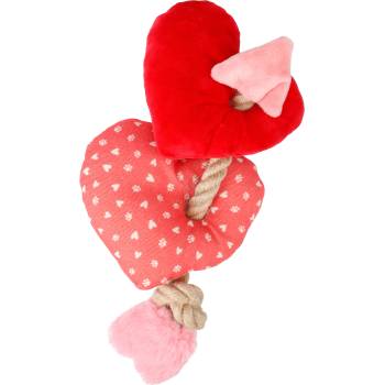 Flamingo Lieve плюшени сърчета Възглавнички сърце с въже