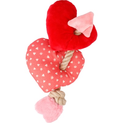 Flamingo Lieve плюшени сърчета Възглавнички сърце с въже