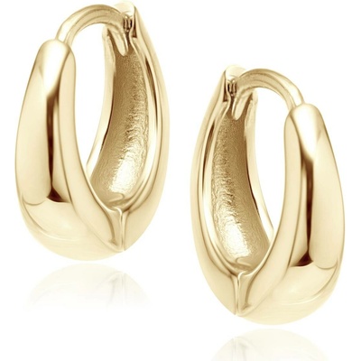 Olivie stříbrné náušnice GOLD 8556