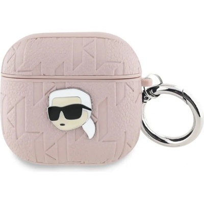 KARL LAGERFELD Калъф Karl Head Case с монограм Karl Lagerfeld за AirPods 4 - розов (3666339452124)