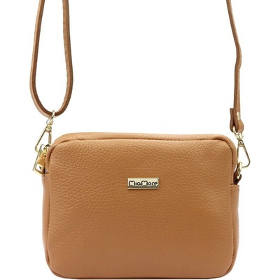 MiaMore malá kožená crossbody kabelka no. 59 hnědá