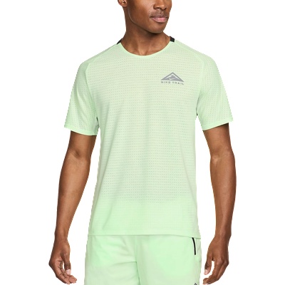 Nike Тениска Nike Trail Solar Chase Зелен Velikost XL