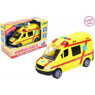 Wiky Auto záchranka s efekty 22 cm Sanitka