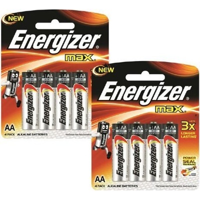 Energizer Алкални батерии Energizer MAX AA - 8 бр (MAX AA 10185)