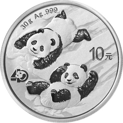 China Mint Strieborná minca Panda 30g