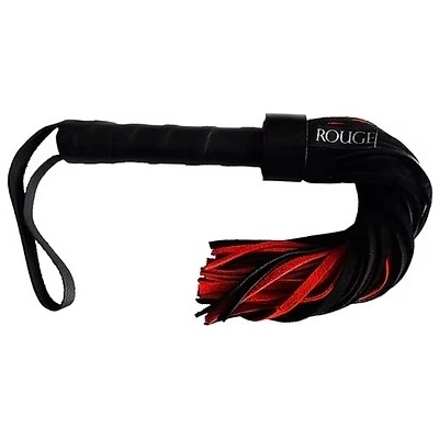 ostatní ROUGE Leather Handle Short Suede Flogger Black/Red