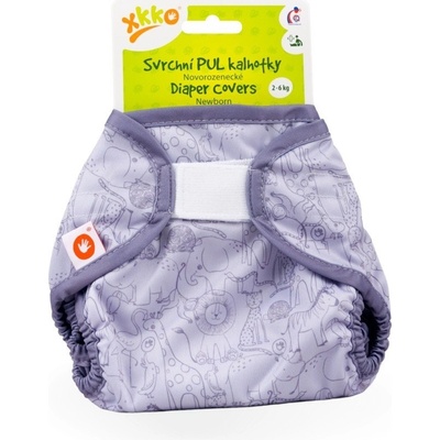 XKKO Vrchné plienkové nohavičky Newborn Safari Lavender Aura