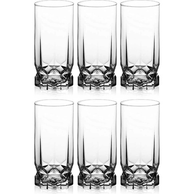 Ambition Diamond sklenice na nápoje a koktejly vysoké 6 x 325 ml