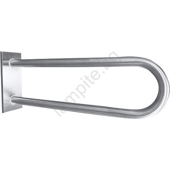 Bemeta Опорна дръжка 10x25 cm неръждаема стомана/сребриста (BD0195)