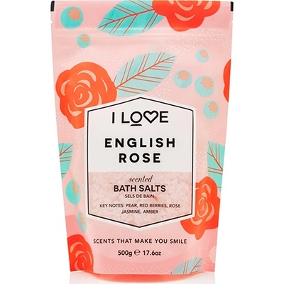 I Love English Rose соли за вана за жени 500 гр