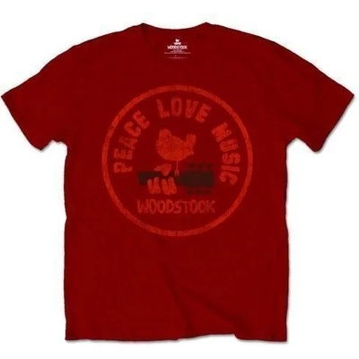 Woodstock Love Peace Music Maroon Red S Риза (WOODTS06MM01)